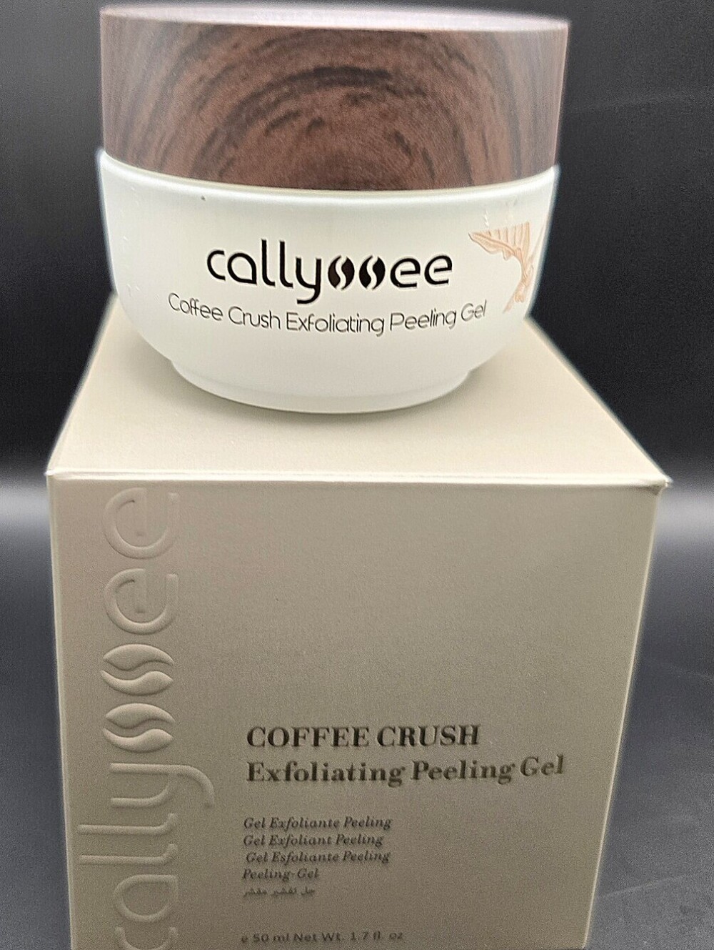 NWB Callyssee Coffee Crush Exfoliating Peeling Gel 1.7 oz